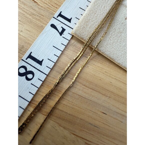 Nordstrom Gold-Tone Long Dangle Earrings Elegant Chain Design For Women - Picture 5 of 9